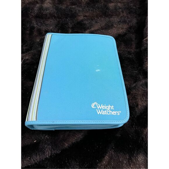 Weight Watchers Baby Blue Zip-Around Binder materials calculator points plus